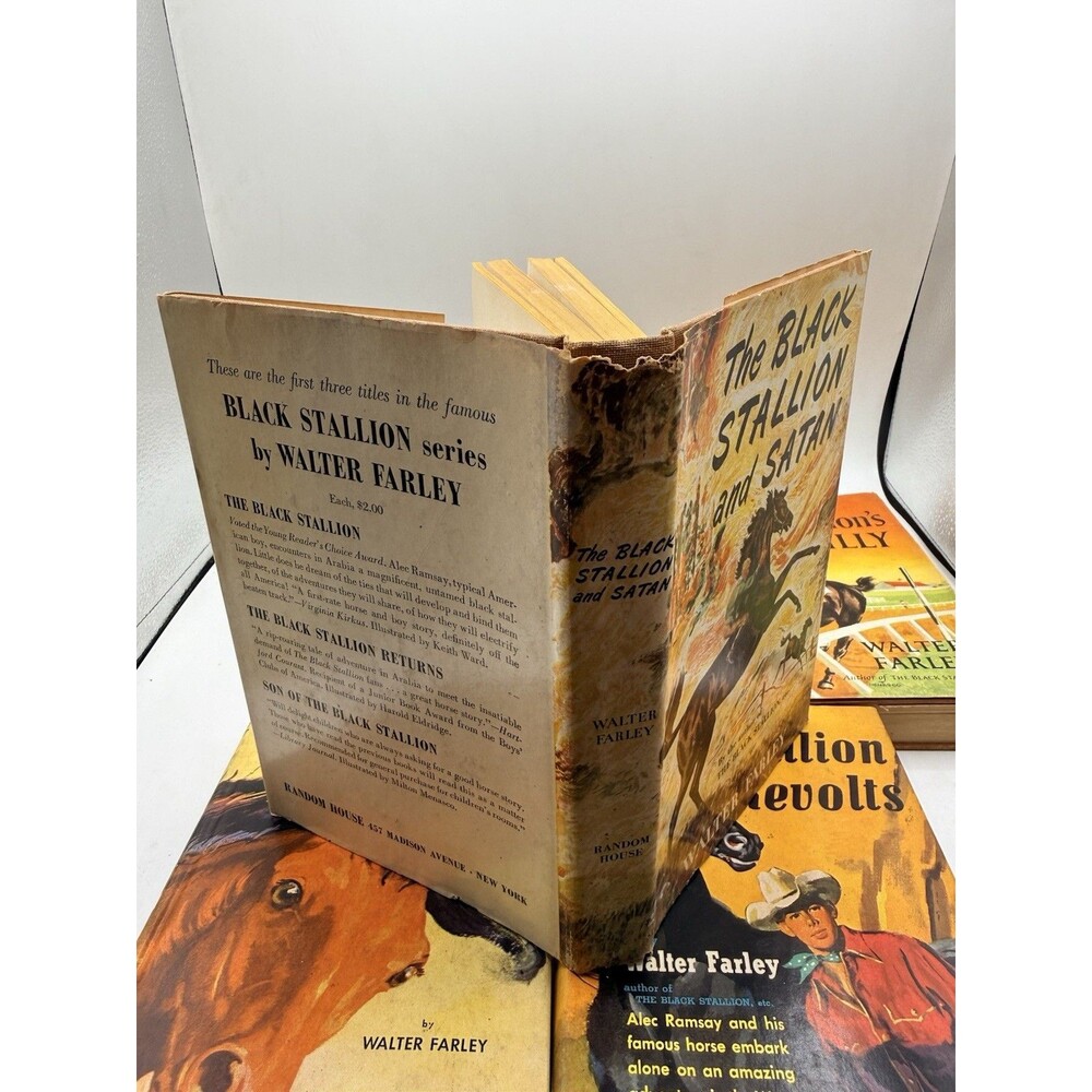 8 : 40s 50s Walter Farley The Black Stallion Novel Book Set Sulky Filly Satan + - Picture 13 of 16